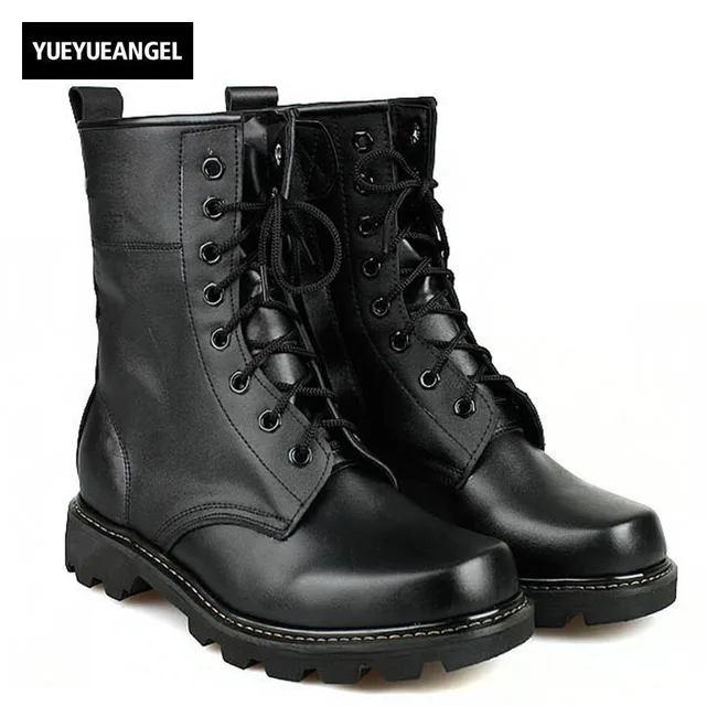Spring New Fashion Mens Military Boots For Man Steel Round