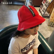 Ymsaid летняя шляпа для девочек Панама ведро маркировка шляп кольцо козырек шляпа рыбака Chapeu Pescador хип-хоп шапки