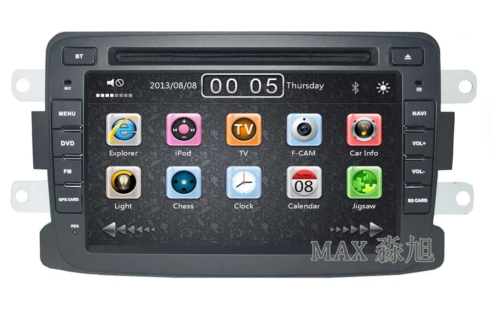 Top 7" Car DVD Player GPS Navigation System For Renault Duster Sandero Lodgy Dokker 2013 2014 2015 with BT radio 1080p 3G WIFI map 0