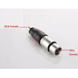 Посеребренные 3Pin XLR для женщин RCA Женский XLR отложным воротником RCA аудио multi-function сигнала разъем адаптера лотоса женский