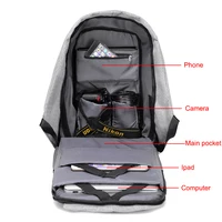Anti theft Backpack Bag 15 6 Inch Laptop Men Mochila Male Waterproof Back Pack Backbag Large