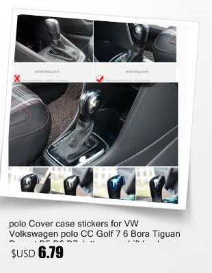 Tonlinker интерьерные двери подлокотники ручка крышка наклейка для Volkswagen POLO 2012-18 автомобильный Стайлинг 4 шт Наклейка из нержавеющей стали