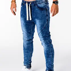 Осень Для мужчин Штаны в стиле хип-хоп шаровары, штаны для бега Штаны 2019 Новые Мужские часы Мужские брюки для бега одноцветное с несколькими