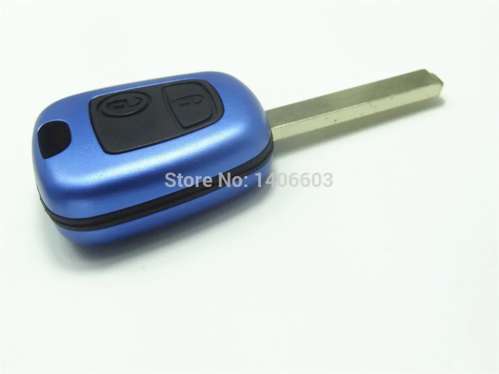 AUTEWODE Новый 2 кнопочный чехол для дистанционного ключа от машины корпус Peugeot 107 207 307