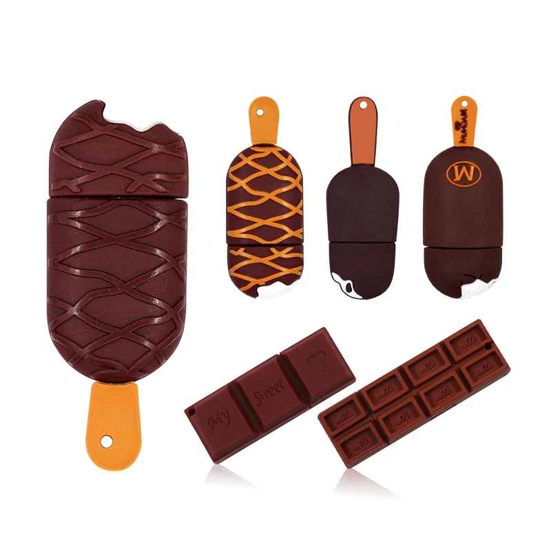 

Cheap Creative ice cream pen drive 64gb flash memory drive uSB pendrive 128GB usb 3,0 menoria USB 16 GB Usb flash drive 32 gB