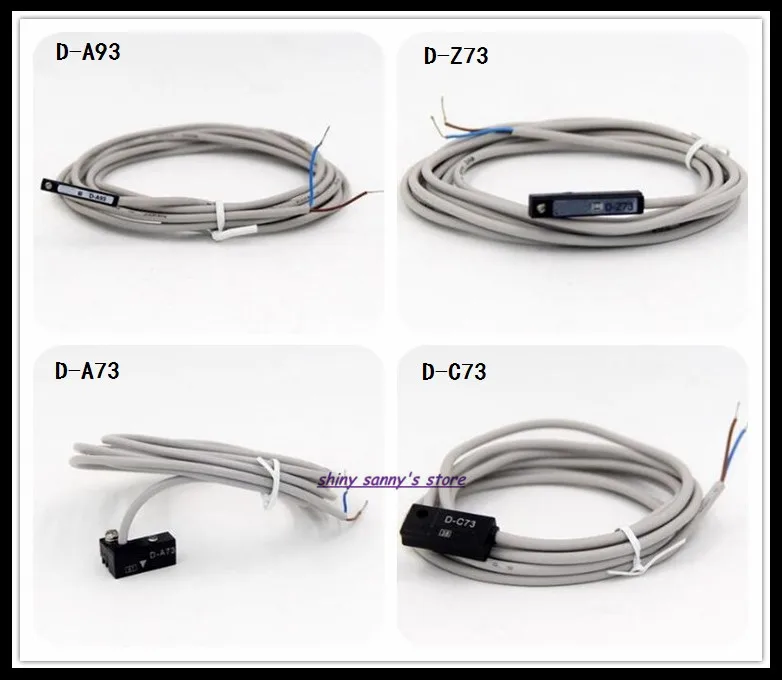 

5 Pcs/Lot Air Cylinder Pneumatic Proximity Switch D-A73, D-C73, D-Z73, D-A93 Wired Magnetic Reed Switch Sensor Brand New