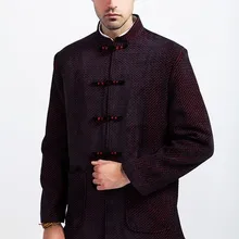 Мода китайский Стиль Для мужчин сливы шерсть кунг-фу пальто куртки M, L, XL, XXL, XXXL M3-1
