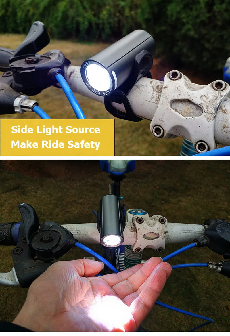 350 Lumens Waterproof Bicycle Light USB Charging Front Handlebar Lamp LED MTB Road Cycling Safety Bike Rear Taillight LT0107 (4)