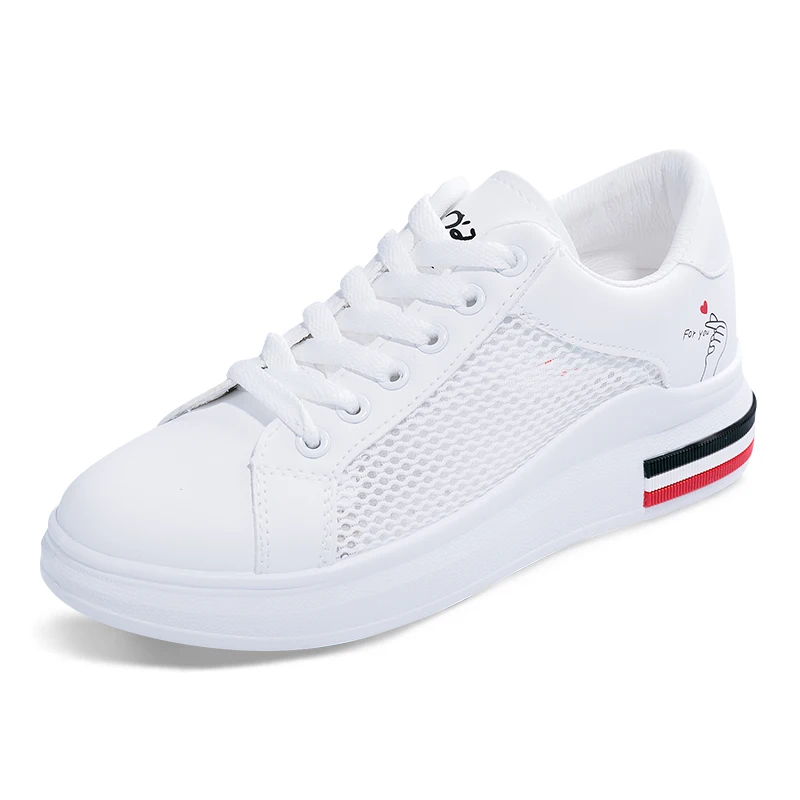 

Than Heart Small White Shoes Female 2019 Spring New Wild Women's Shoes Korean Leather White Shoes