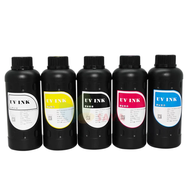 500ml UV Curable ink For LED UV Printer UV Curing Ink Compatible with