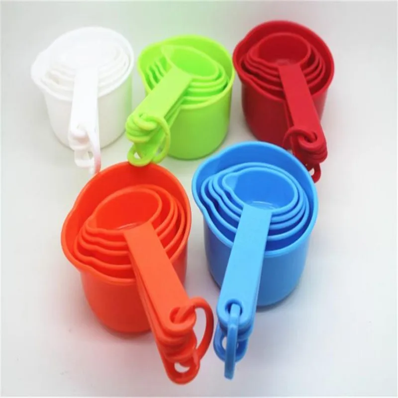 

11pcs / set Measuring Spoons Colorful Plastic Spoon Measure Useful Sugar Cake Baking Spoon Kitchen Cooking Measuring Tools