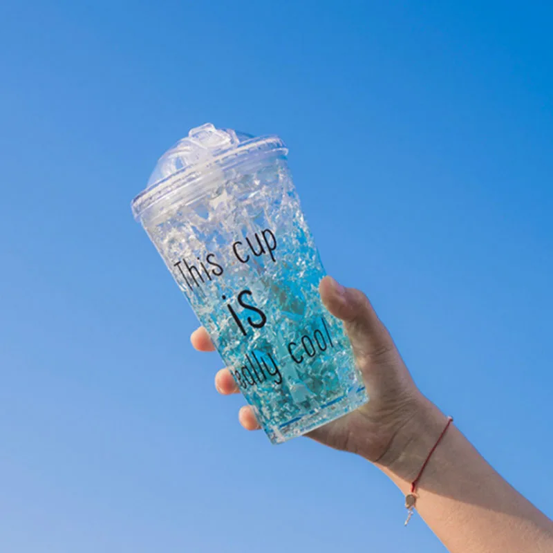 Creative Plastic Ice Cup And Multi Function Outdoor Gel Refrigeration