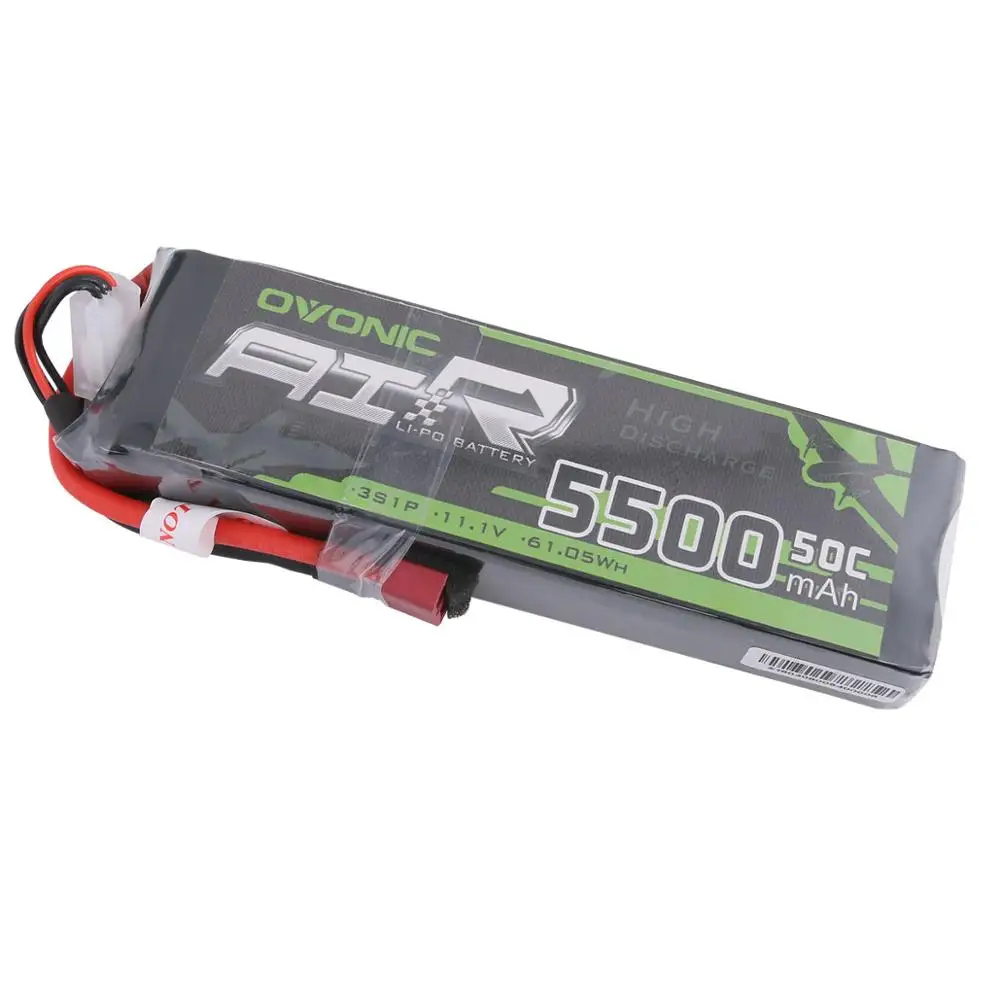 2х батарея ovoic LiPo 5500mAh 11,1 V LiPo 3S 50C аккумулятор Deans XT60 разъем для Erevo VXL 2,0 автомобиль Heli Quad