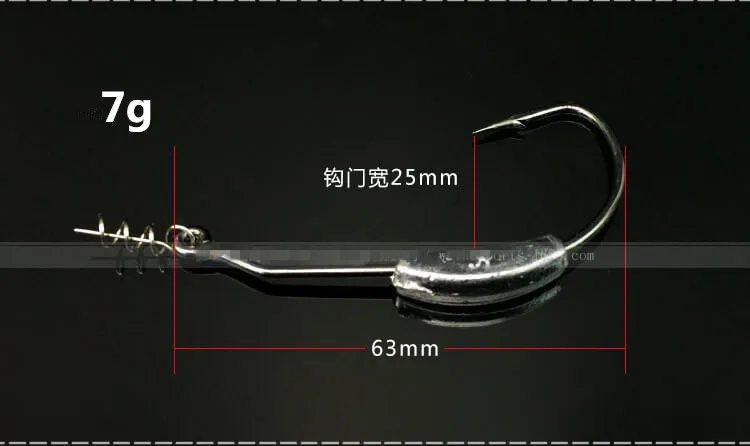 2g 2.5g g 5.25g 7g Weedless Iscas