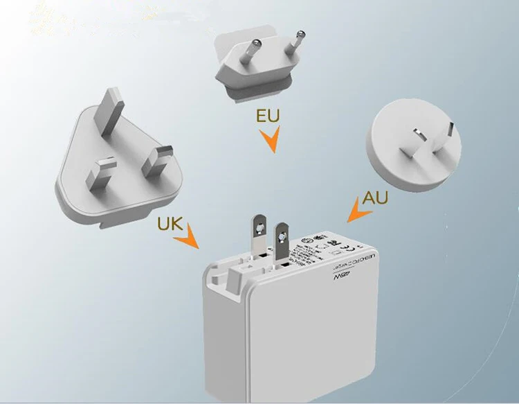 Kinyo 45 Вт Тип C PD Быстрая зарядка USB зарядное устройство для небольшого очиститель воздуха EU штекер Адаптер В 5 В/3A путешествия USB PD зарядное