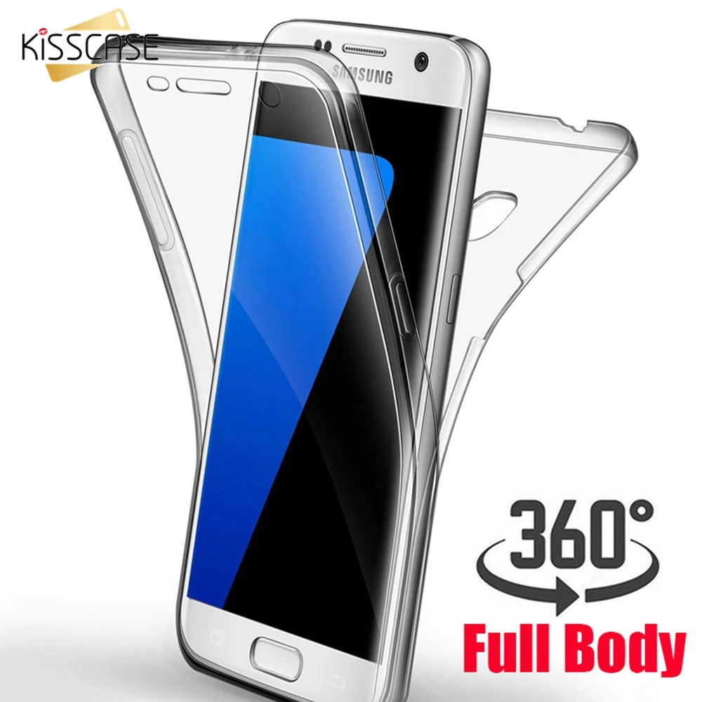 Ударопрочный прозрачный чехол KISSCASE для Samsung Galaxy S10 S9 S8 Plus Note 8 9 Мягкий защитный из