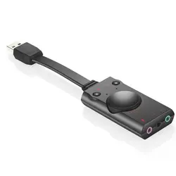 S1 громкости микрофона Управление стерео звуковая карта рабочего ноутбуки конвертер Внешний сплиттер USB гарнитура Звуковой адаптер