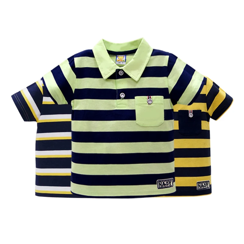 Рубашка для мальчиков с коротким рукавом 2021 хлопок 3 шт./лот | Детская одежда и