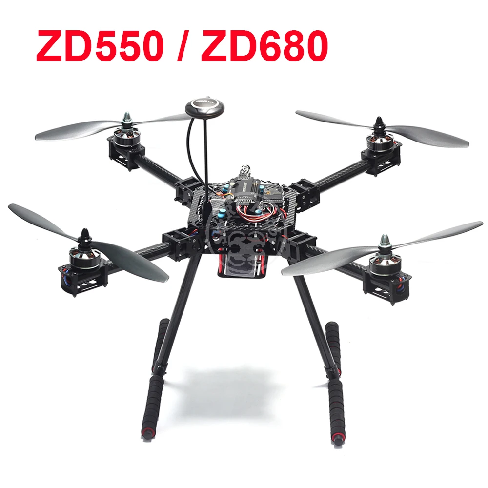 ZD550 550 мм/ZD680 680 мм зонт из чистого углеродного волокна складной FPV Квадрокоптер