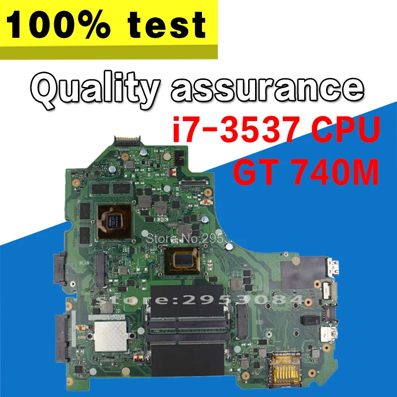 

K56CM K56CB K56C motherboard for Asus vivobook S56C A56C S550C i7-3517U Processor GeForce GT 740M with 2GB DDR3 100% TESTED
