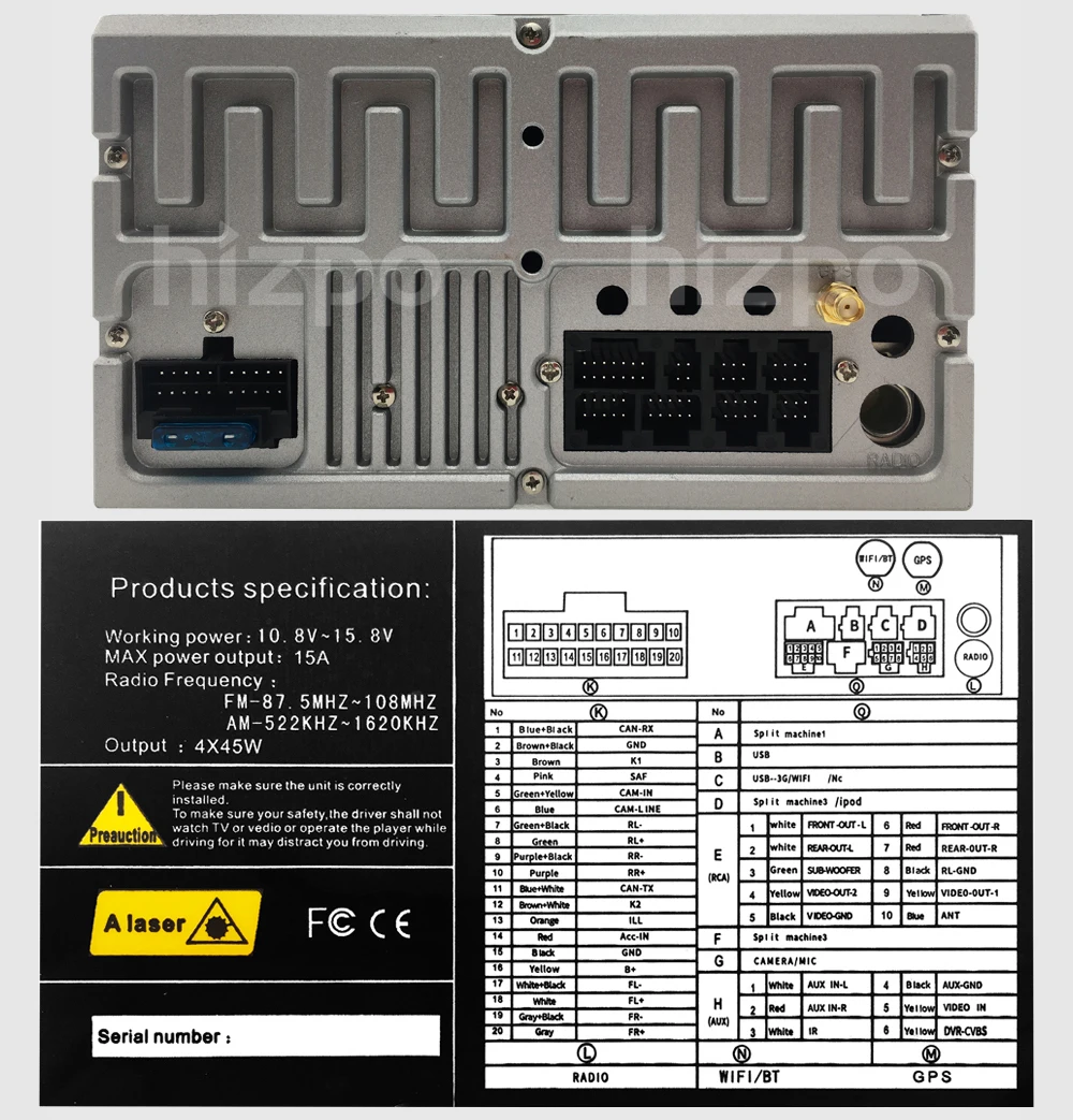 Excellent HIZPO 2 Din Touch screen 7" Car DVD player for Toyota Tundra 2007-2013 Toyota Sequoia 2008-2014  GPS SD USB  DVR Free Camera 20