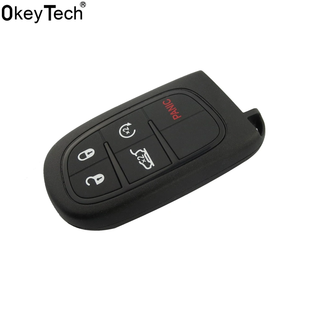 OkeyTech New Car Styling Replacement Keyless Shell Smart Remote Key Case 5 Button for Chrysler 300 2012-2014 for Jeep for Dodge
