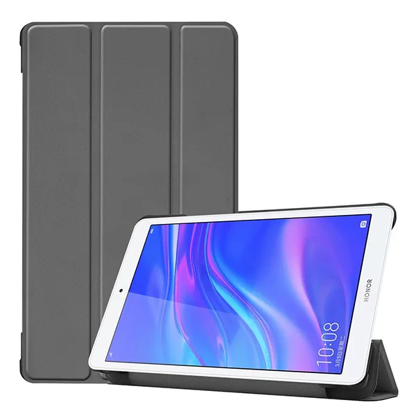 Складной тонкий чехол для huawei Mediapad M5 lite 8,0 JDN2-W09 JDN2-AL00 чехол для планшета huawei Mediapad m5 lite 8 дюймов Чехол+ ручка - Цвет: HWRYT58 KST GY