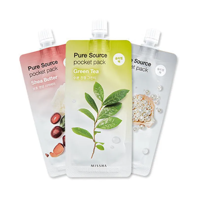 Missha Pure Source Pocket Pack 10ml Moisturizing Nutritious Soothing ...