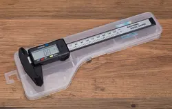 150 мм 6 дюймов ЖК-дисплей цифровые электронные углеродного волокна штангенциркуль датчик микрометр измерительный инструмент с коробкой
