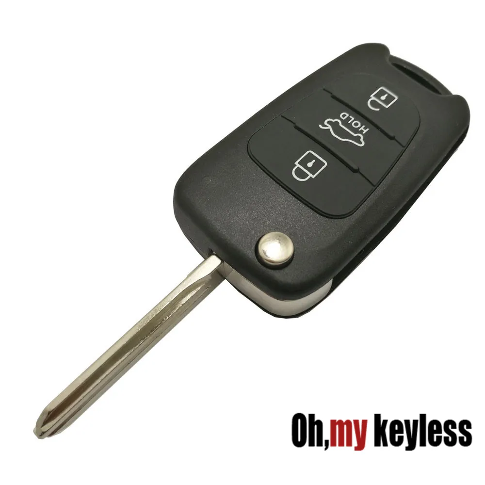 

Keyless entry remote control key fob case for hyundai for kia replacement key shell 3 button right blade