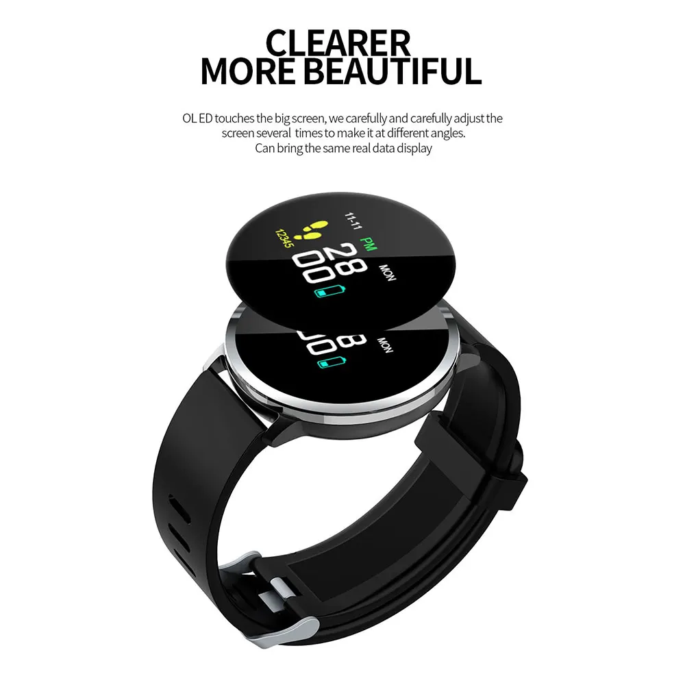 F2 Bluetooth Smart часы 1 04 дюйма Цвет Экран цинковый сплав Циферблат Водонепроницаемый