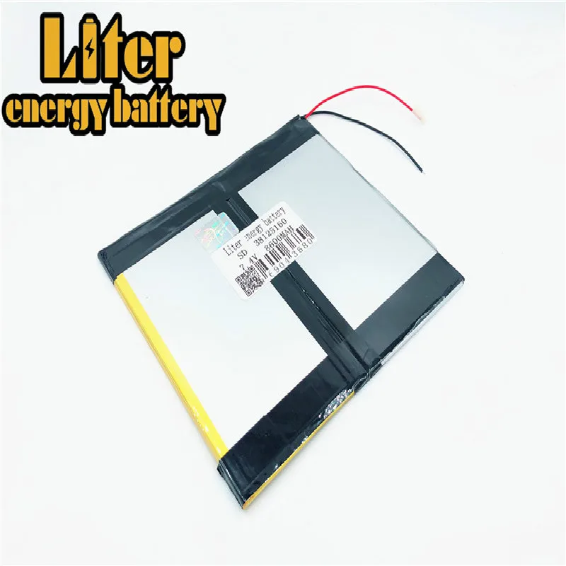 7,4 v, 8600mah 38125160 40125160 Plib(полимерный литий-ионный/литий-ионный аккумулятор) для планшетных ПК, mid, power Bank, для N10, A10