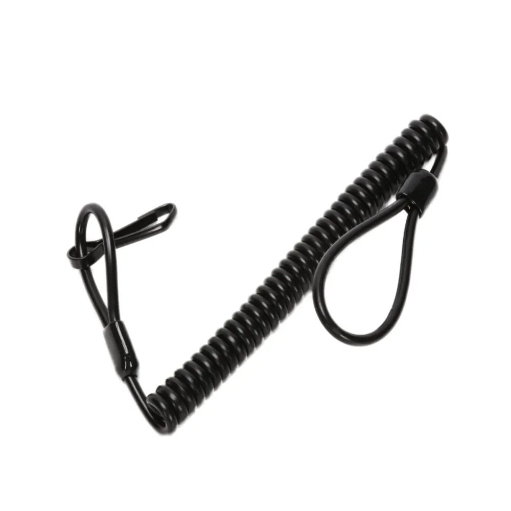 

1pcs Tactical Spiral Lanyard Fiber Elastic Retractable Anti-lost Waist Hanging Retention Rope Keys Pistols Outdoor Multi-tool