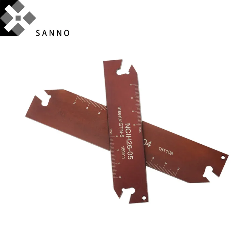 

2PCS High quality NCIH cutting knife plate NCIH26-02 / 32-06 turning lathe grooving cutting tool plate with scale