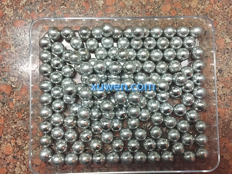 1KG 330PCS 9MM Plating frosted Steel ball !