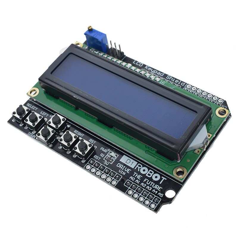 1 шт. ЖК-клавиатура Щит lcd 1602 lcd 1602 Модуль дисплей для Arduino ATMEGA328 ATMEGA2560 raspberry pi UNO синий экран