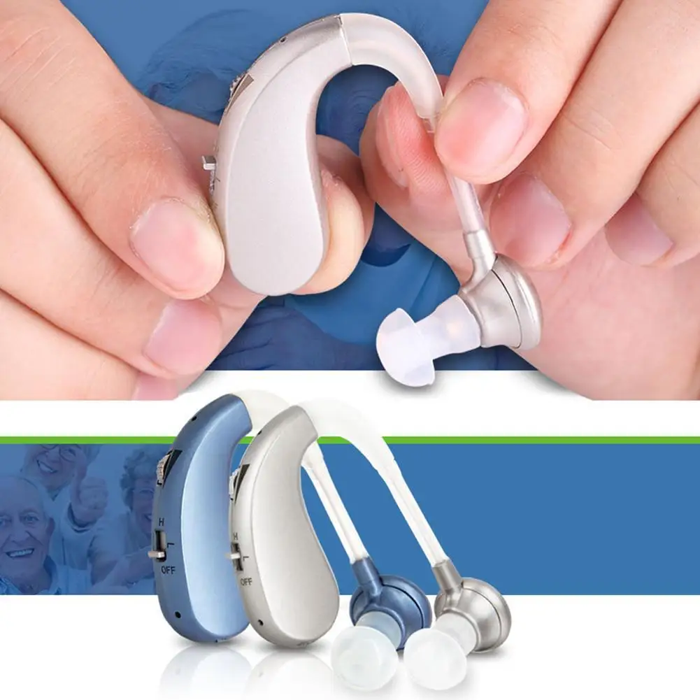 Rechargeable digital hearing aid Smart noise reduction Sound Amplifiers Wireless Ear Aids for Elderly Moderate to Severe Loss