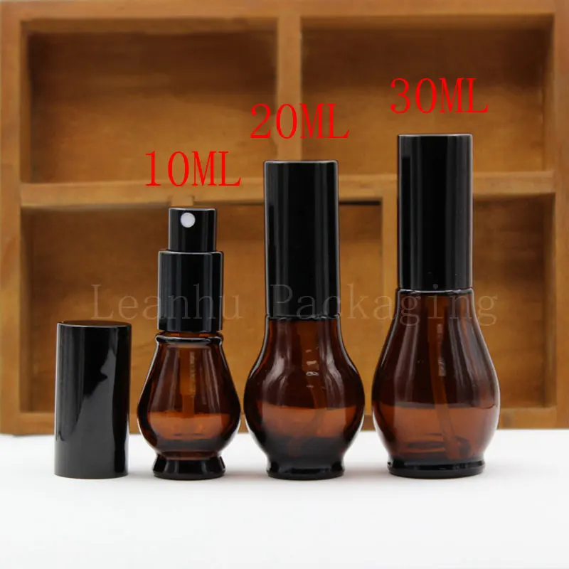 

Wholesale 10ml 20ml 30ml Brown Glass Gourd Oil Dropper Bottle,Brown Spray Bottle Of Perfume Bottle ,Comestic Packaging Container