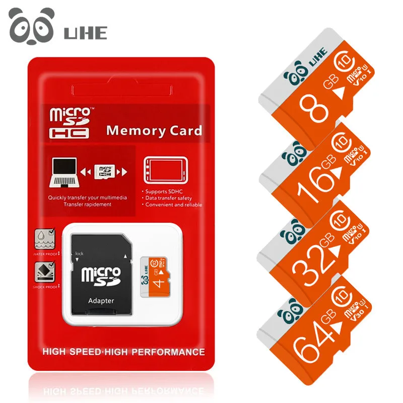 Высококачественная карта памяти Micro SD 32 Гб 64 ГБ 16 8 TF Microsd с адаптером cartao de memoria