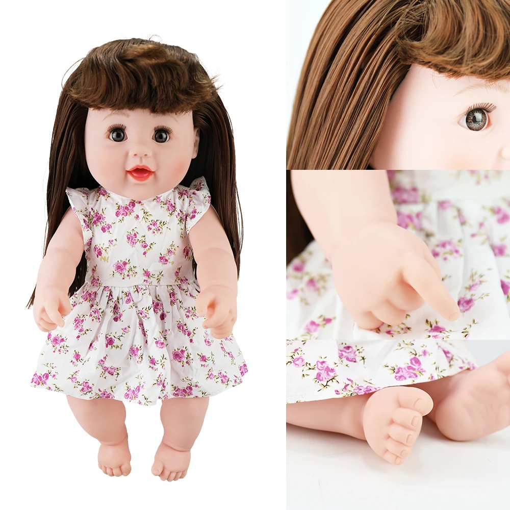 

18inch reborn baby doll hair toys for children alive Baby Dolls silicone dolls lol toys for children Christmas doll for girls