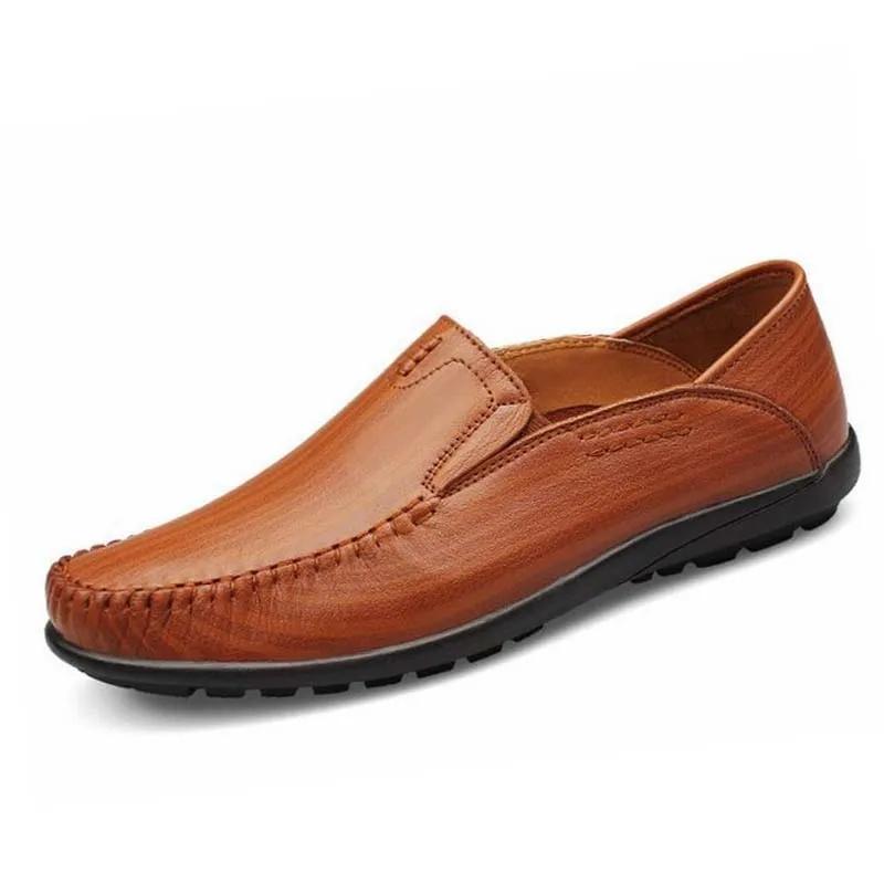 Chaussures Cuir Souples En khaki Qualité Oisifs Conduite Réel black Zapatos Creepers Brown De Confortables Top Véritable Hommes Hombre Appartements zqHFxCw
