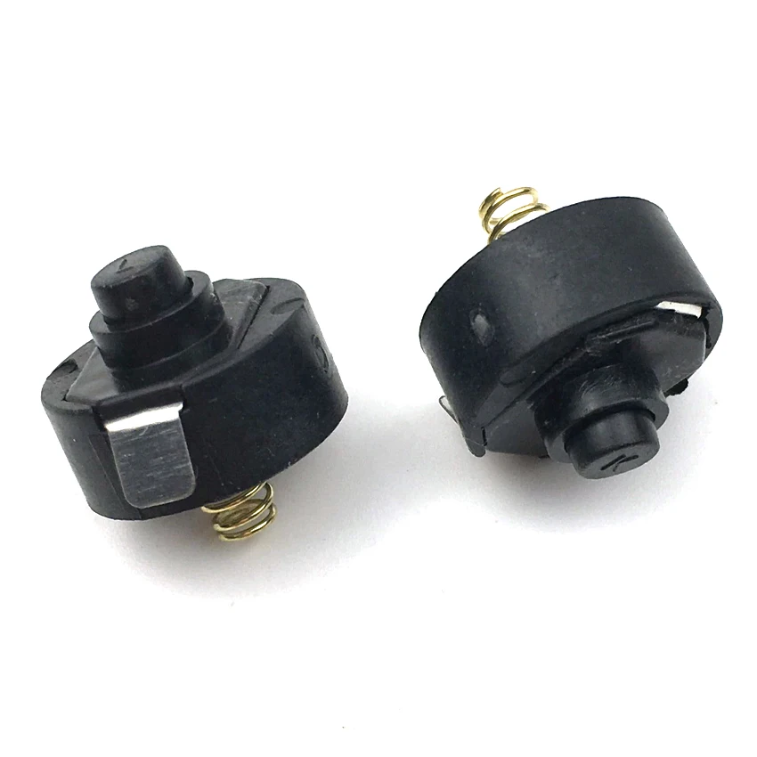 

2 pieces flashlight switch button flashlight electronic DIY Parts accessories spring tail cap clicky switch white