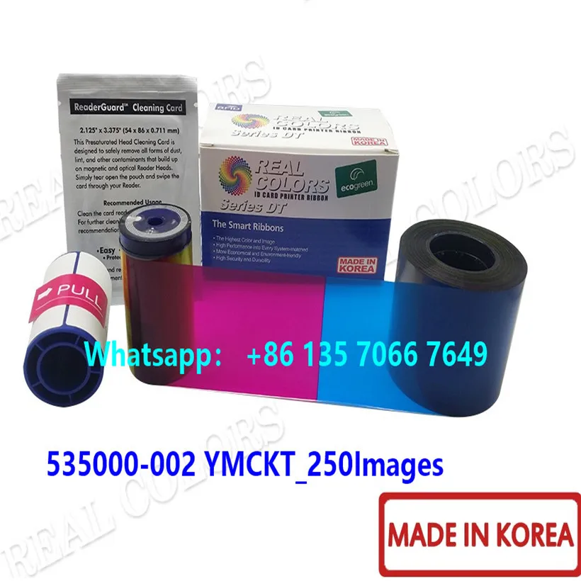 

5Pieces Compatible Datacard Ribbon 535000-002 YMCKT 250 Prints Made in South for Datacard CD800 CP80 CP80plus ID Card Printer