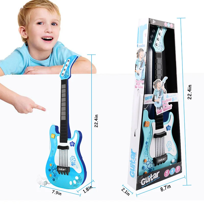 Поп-гитара моделирование игрушка укулеле дети ребенок развивающие игрушки мудрые детский музыкальный инструмент игрушки рождественские подарки на день рождения