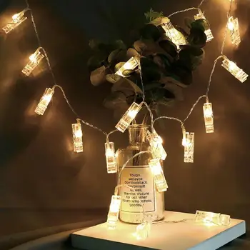 

20LED Photo Clip Fairy String Light Wedding Party Decor with Remote Control