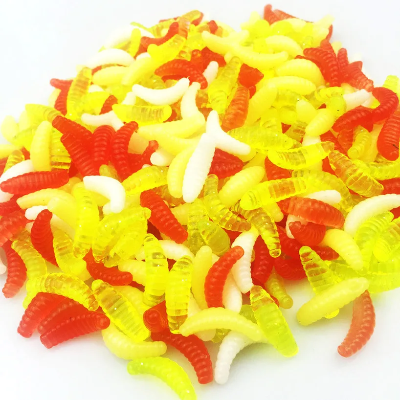 

50pcs/lot Soft Lure Fishing Simulation Earthworm 4 Color Worms Artificial Fishing Lure Tackle Lifelike Fishy Smell Lures 2019
