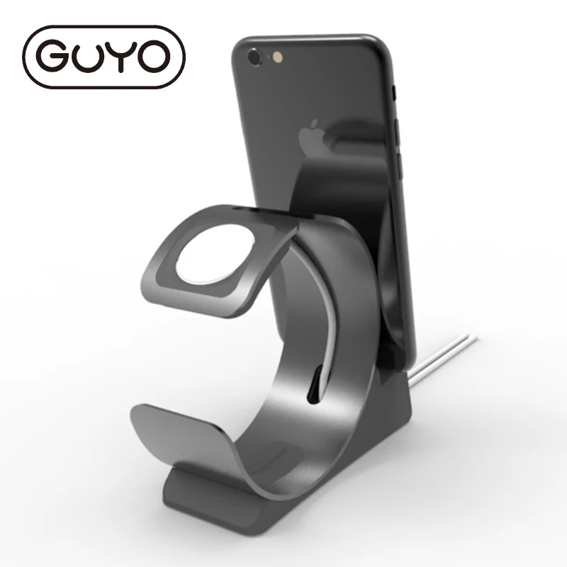 Подставка-держатель для iPhone и часов из алюминиевого сплава зарядная док-станция