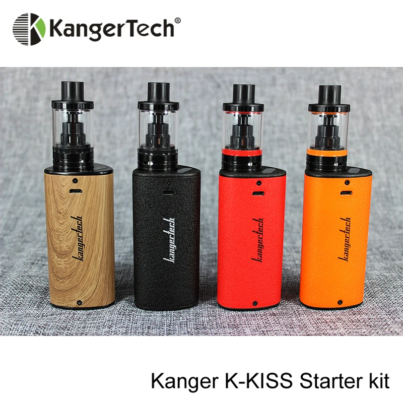 2 шт. комплект Kanger K-KISS 6300 мАч Kkiss Mod встроенный аккумулятор и 4,5 мл Kiss бак с SSOCC катушкой 0,2 Ом катушка