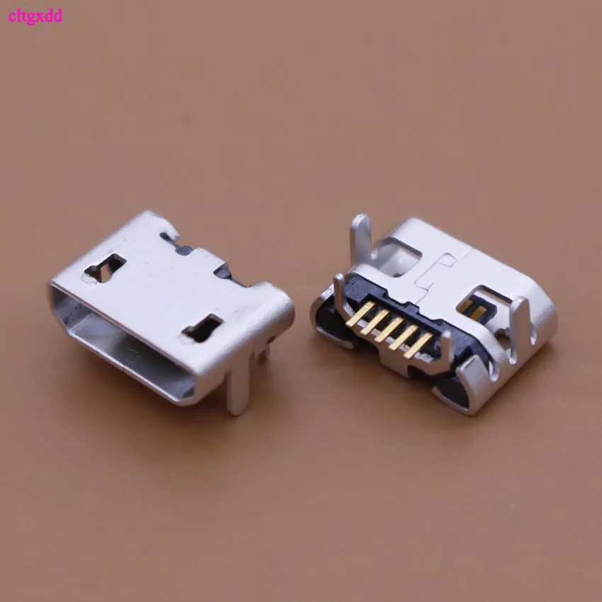 Cltgxdd 30 шт. 50 Micro USB 5pin без бокового рога Ox гнездо usb плоский рот четыре с контактными