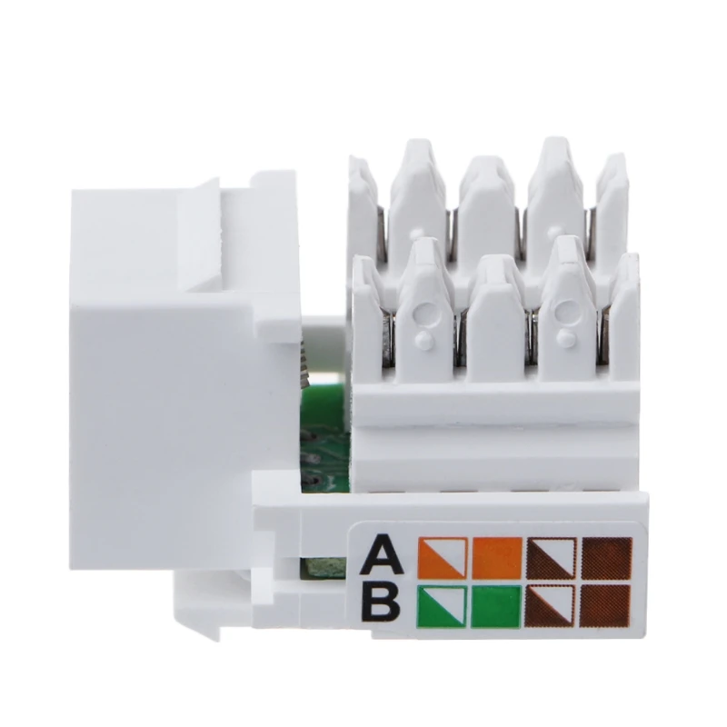 Сеть увеличенные Cat5E UTP 110 удар вниз кистоун Джек RJ45 CAT5 Совместимость